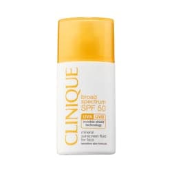CLINIQUE broad spectrum spf50 mineral sunscreen fluid for face