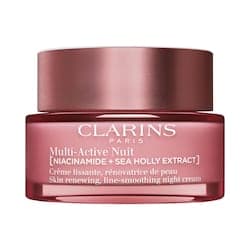 Clarins multi active night moisturizer for lines pores glow with niacinamide