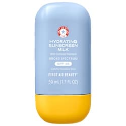 First Aid Beauty hydrating sunscreen milk with colloidal oatmeal broad spectrum 45