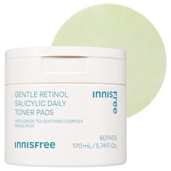 innisfree gentle retinol salicylic daily toner pads