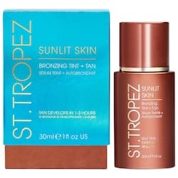 St. Tropez sunlit skin bronzing tint self tan face serum
