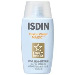 ISDIN fusion water magic spf40 sunscreen with hyaluronic acid vitamin e