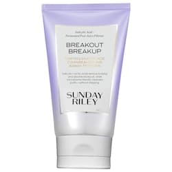Sunday Riley breakout breakup salicylic acid cleanser for blemish prone skin
