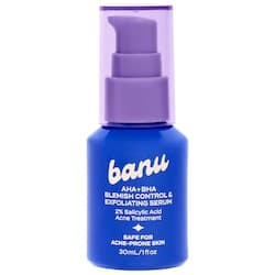 banu aha bha blemish clearing exfoliating serum with 2 salicylic acid
