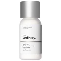 The Ordinary sulfur 10 powder to cream concentrate acne spot treatment